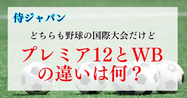 プレミア12とWBCの違いは何？野球ファン必見の国際大会！2024年の日程は？