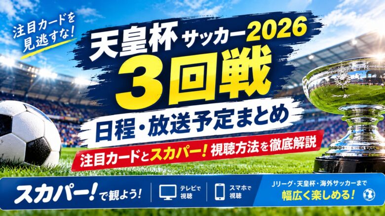 サッカー天皇杯3回戦